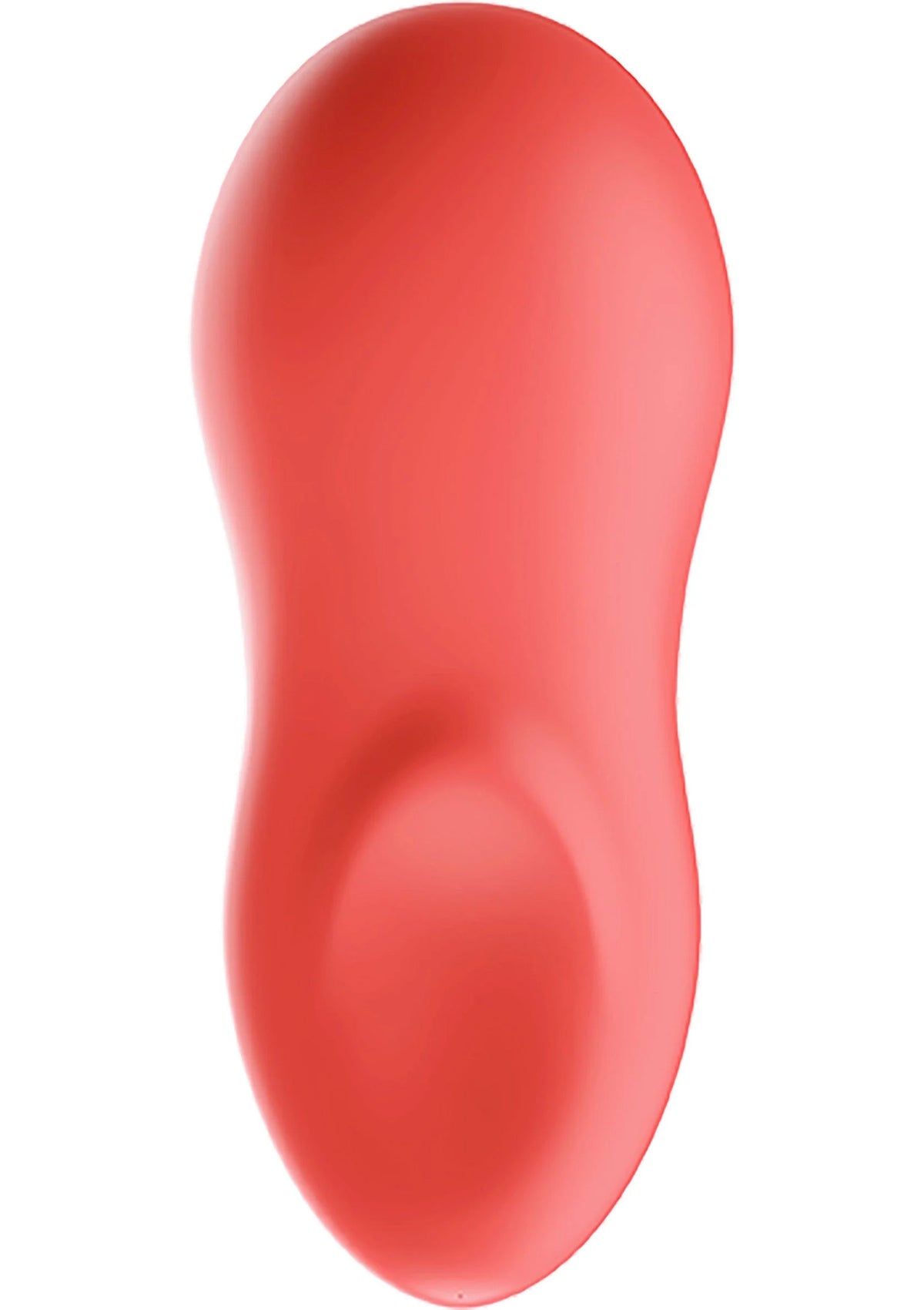 Oranje ovale vibrator met afgeronde punt