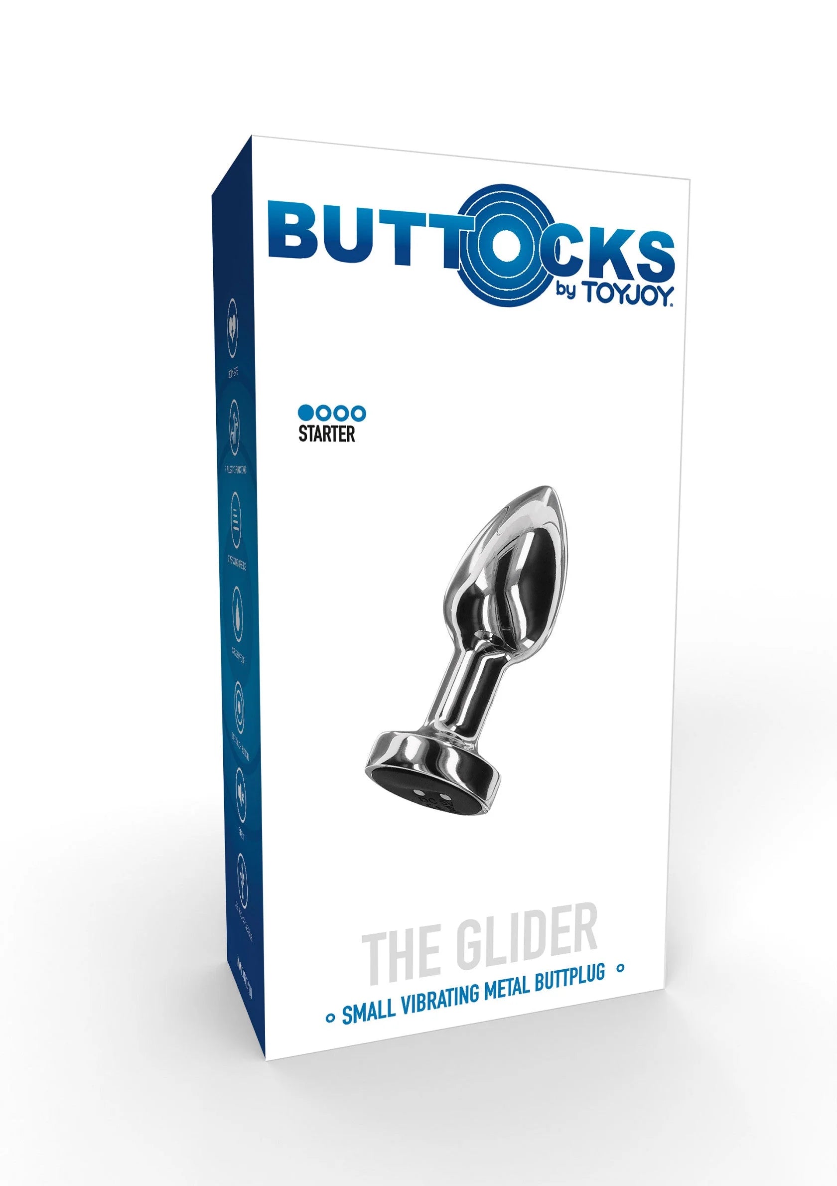 Beste vandaag nog: Buttocks The Glider Vibrating Plug Small Buttplug S by ToyJoy - bij Happytoys