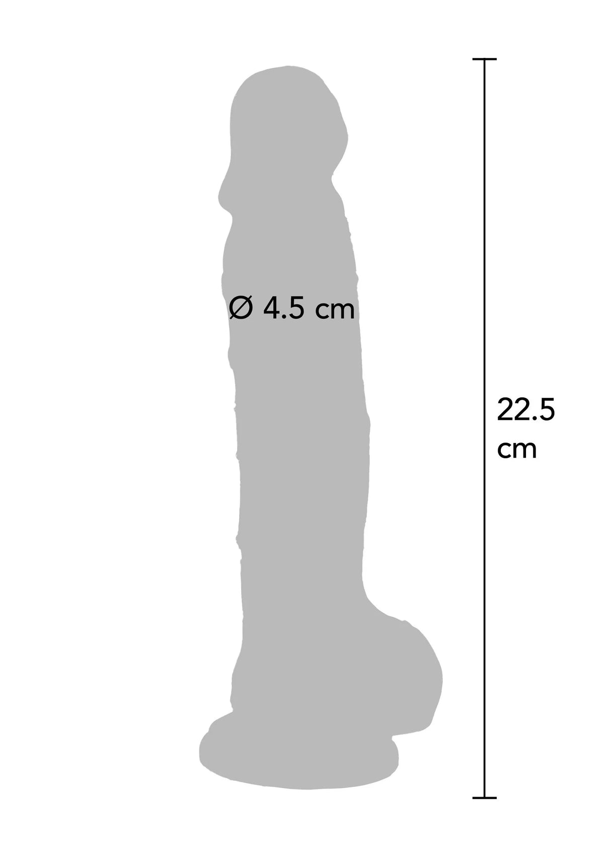 Bestel: Get Real Clear Dildo with Balls 8' by ToyJoy - bij Happytoys: de erotische sex webshop | liever Happy dan Easy ⭐⭐⭐⭐⭐