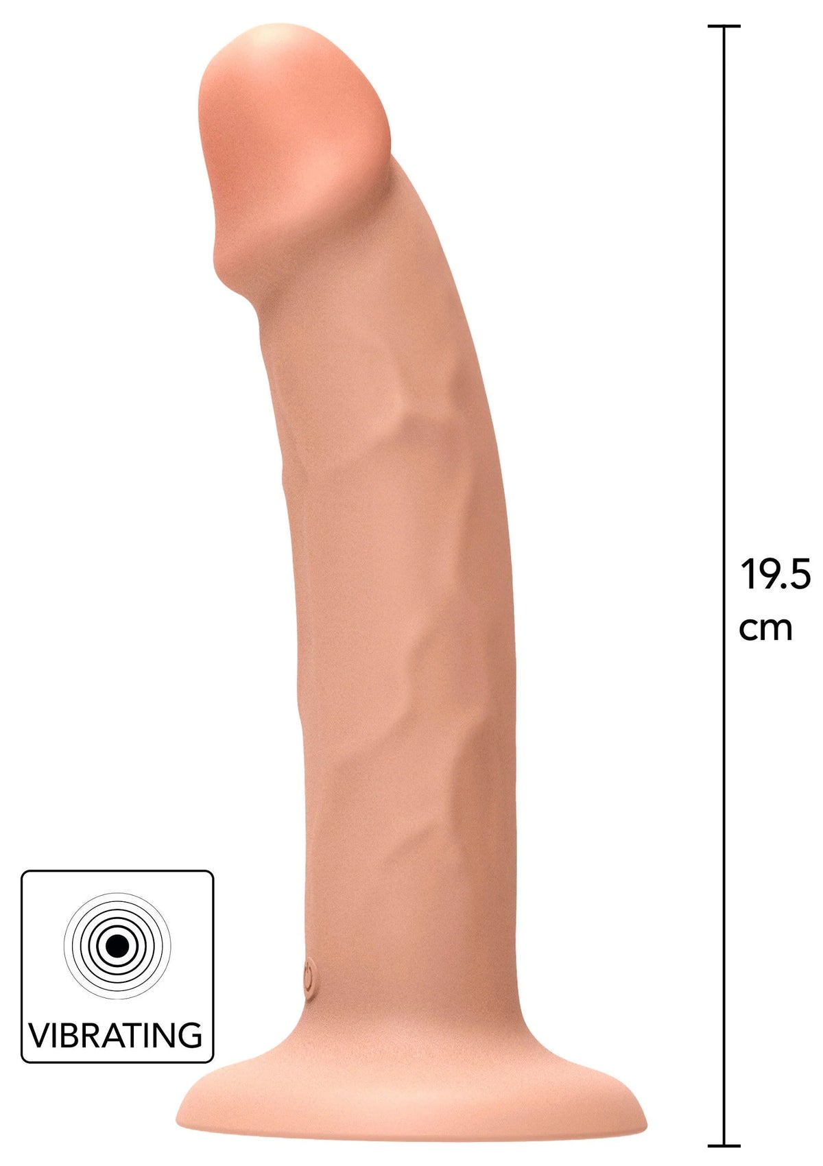 Bestel: Harness Dong Vibrating Silicone 19.5 cm by ToyJoy Get Real - bij Happytoys.nl, happytoys.be, Happytoys.ae: erotische sex webshop | liever Happy dan Easy ⭐⭐⭐⭐⭐