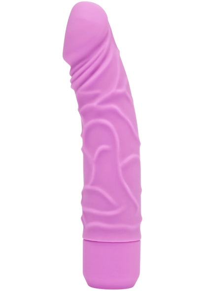 Vibratorskin met reliëfstructuur, lichtpaarse hoes