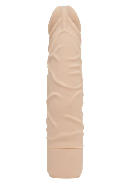ToyJoy vibratorhoes in beige nude, taps toelopende top met zachte reliëfprint.
