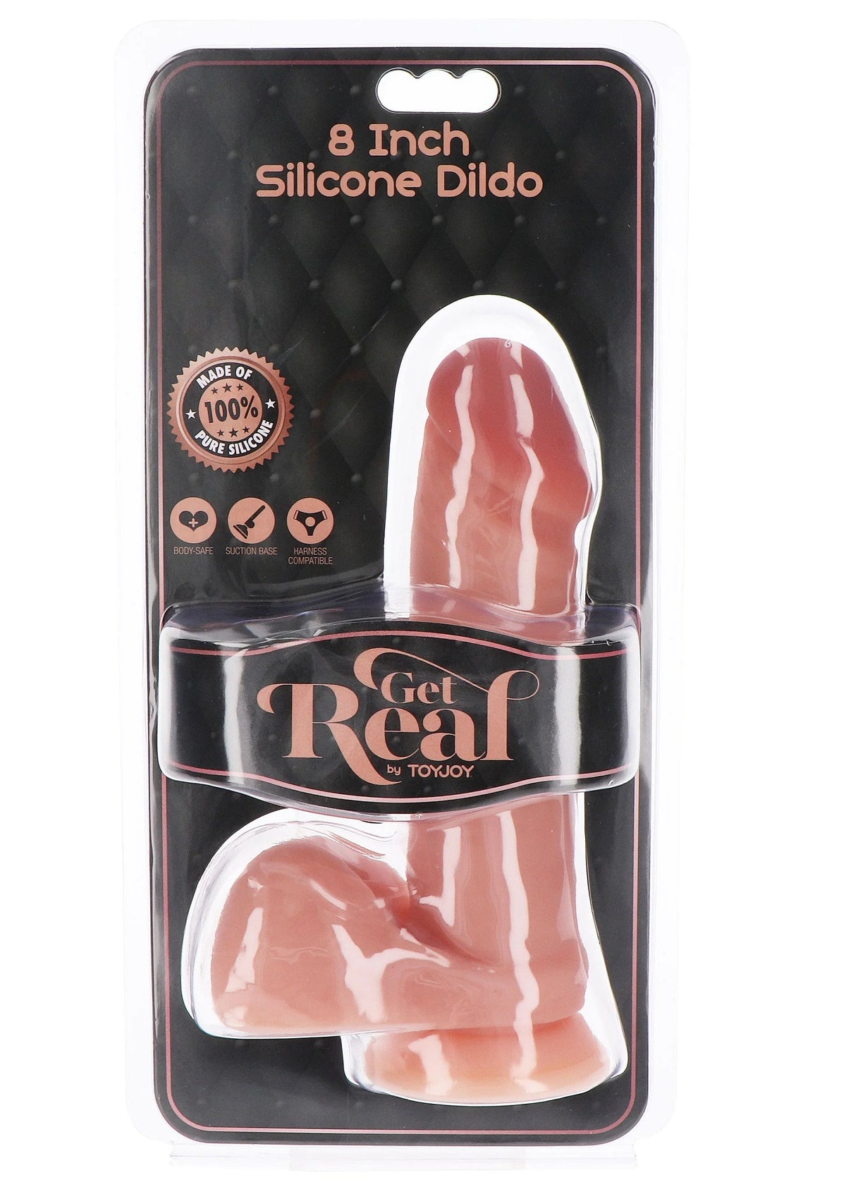 Bestel: Dildo Silicone 20 cm by ToyJoy - bij Happytoys: de erotische sex webshop | liever Happy dan Easy ⭐⭐⭐⭐⭐