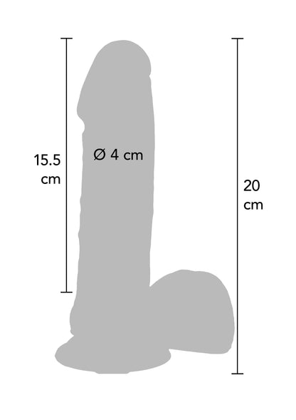 Bestel: Dildo Silicone 20 cm by ToyJoy - bij Happytoys: de erotische sex webshop | liever Happy dan Easy ⭐⭐⭐⭐⭐