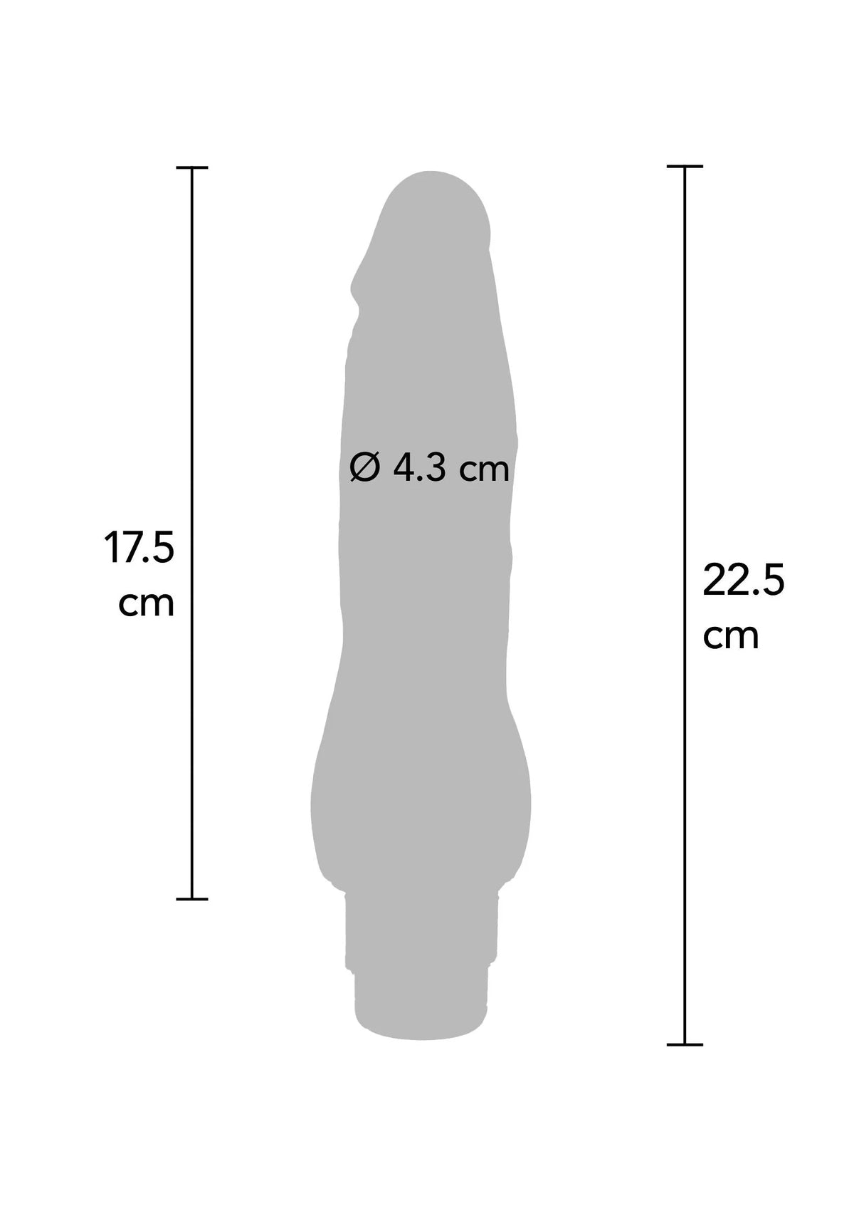 Bestel: Dual Density Vibrator TPE 22.5 cm - bij Happytoys: de erotische sex webshop | liever Happy dan Easy ⭐⭐⭐⭐⭐