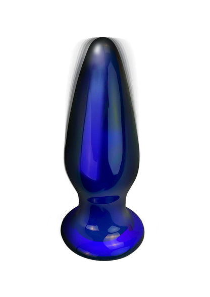 Bestel: Shining Vibrating Glass Plug - bij Happytoys: de erotische sex webshop | liever Happy dan Easy ⭐⭐⭐⭐⭐ - Default Title - 10216 - BLUE