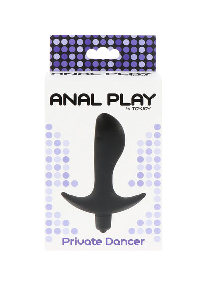 ANAL PLAY Private Dancer by ToyJoy verpakking met zwarte anale plug