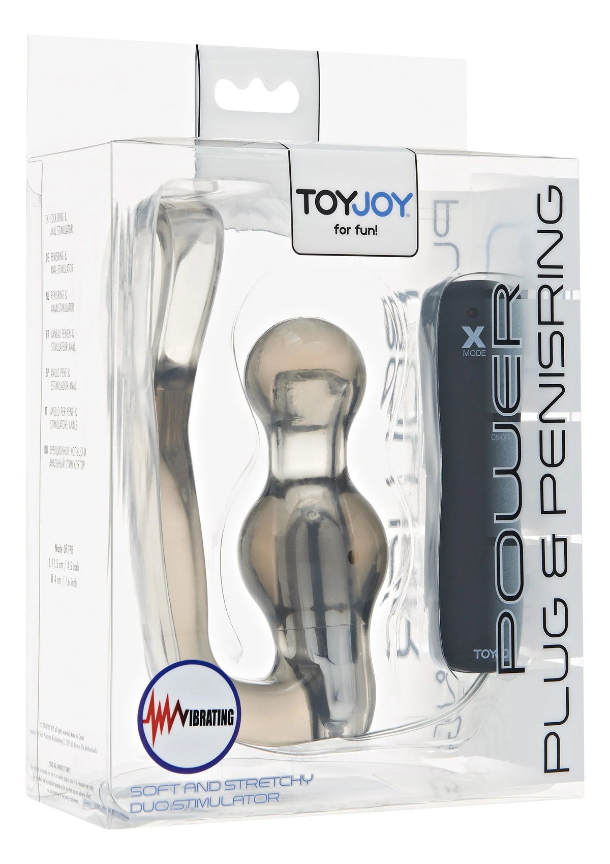 Beste vandaag nog: Manpower Power Plug & Penisring Vibrating by ToyJoy - bij Happytoys