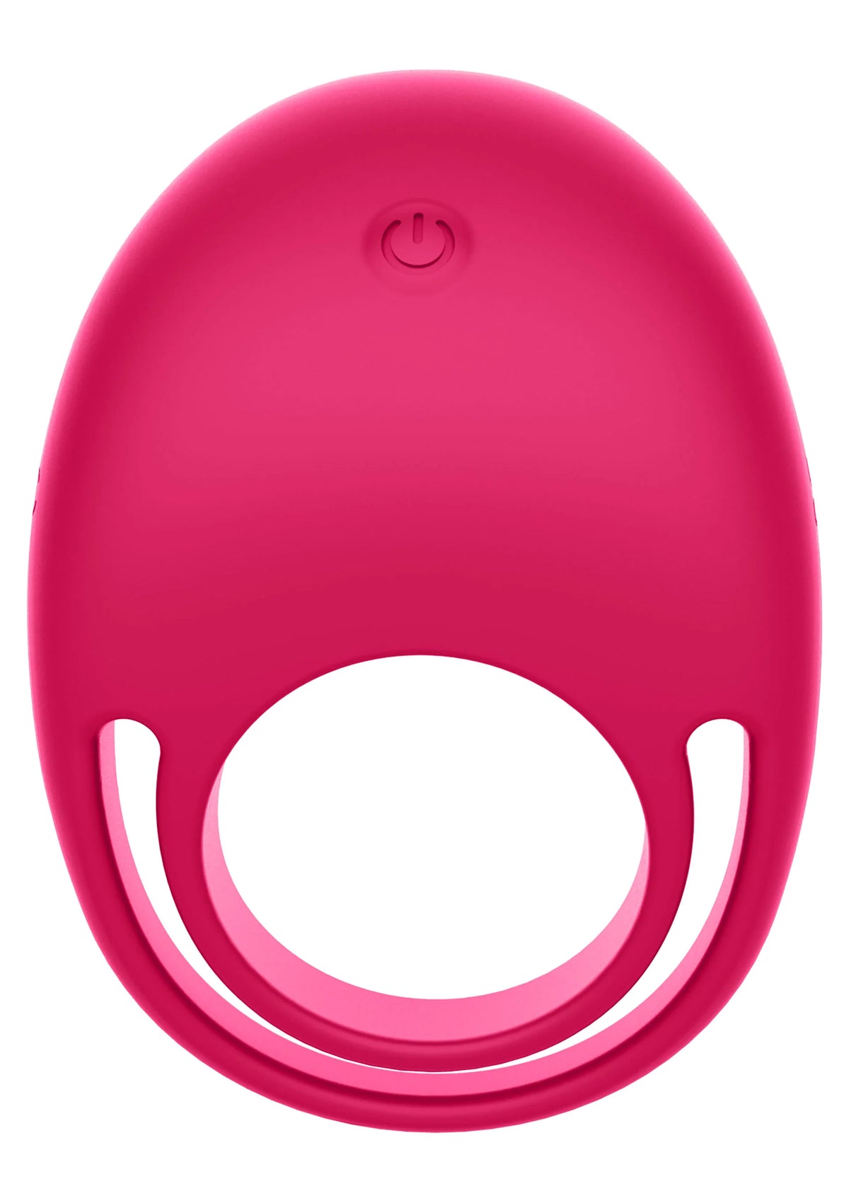 Roze C-ring vibrator, vooraanzicht met ronde uitsparing