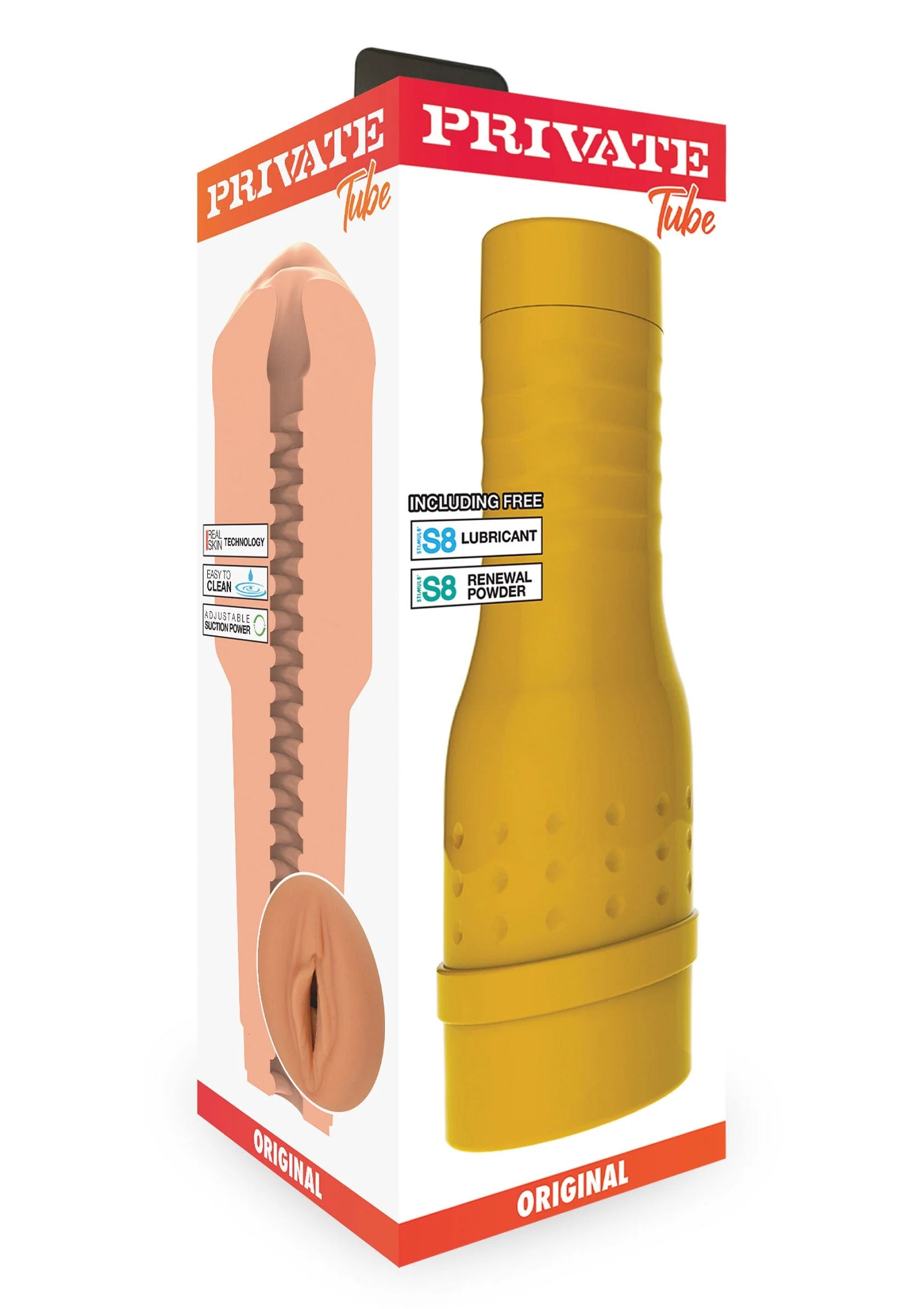 Bestel: Original Tube Masturbator by Private - bij Happytoys: de erotische sex webshop | liever Happy dan Easy ⭐⭐⭐⭐⭐