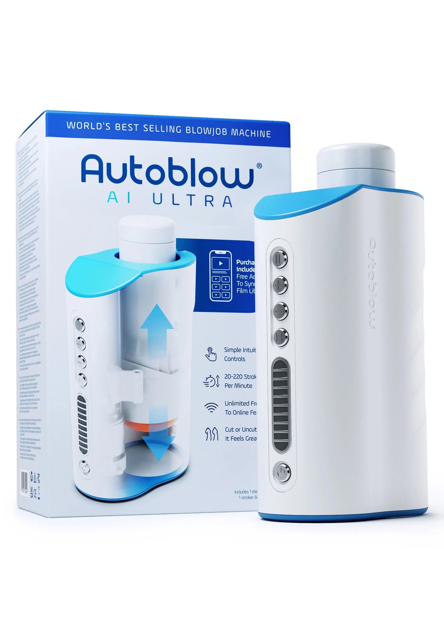 Beste vandaag nog: Autoblow AI Ultra (EU Plug) By Autoblow - bij Happytoys
