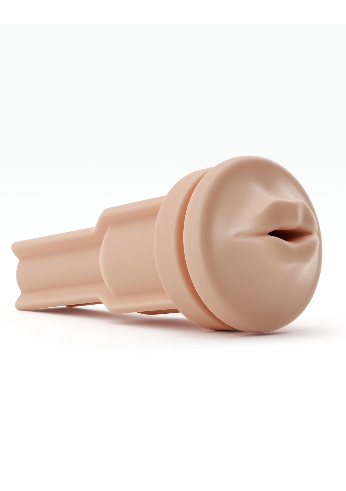 Beige mondhuls met ronde voorzijde en lipopening