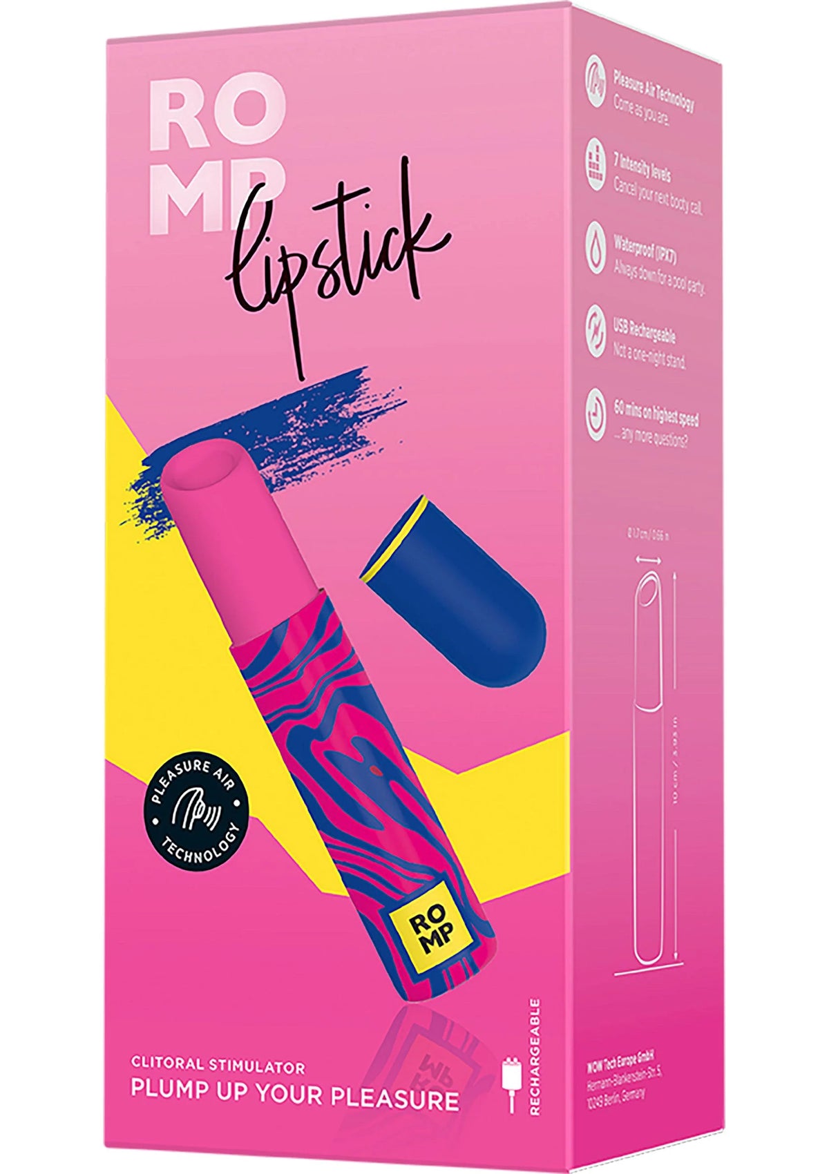 Beste vandaag nog: Lipstick Airpressure by Romp - bij Happytoys Sexshop: Toys for Feeling Happy & Easy 😊