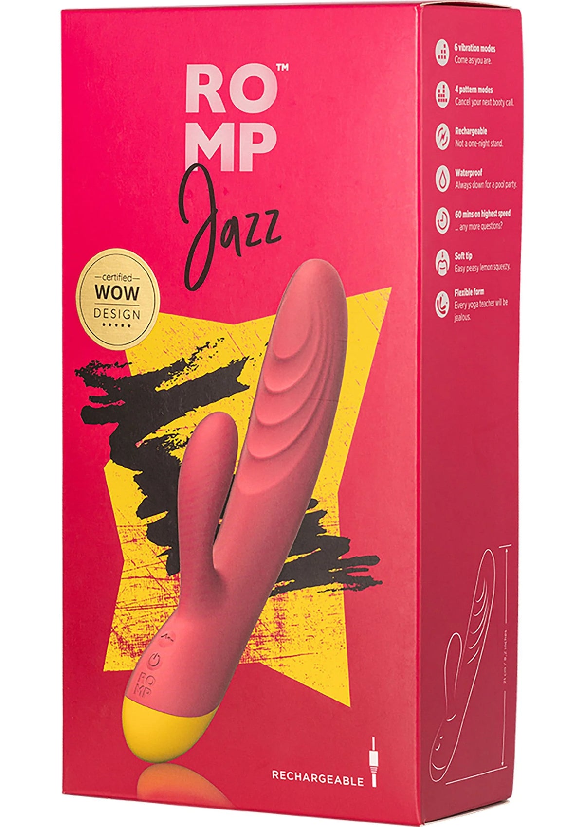 Bestel: Jazz Vibrator by Romp - bij Happytoys: de erotische sex webshop | liever Happy dan Easy ⭐⭐⭐⭐⭐