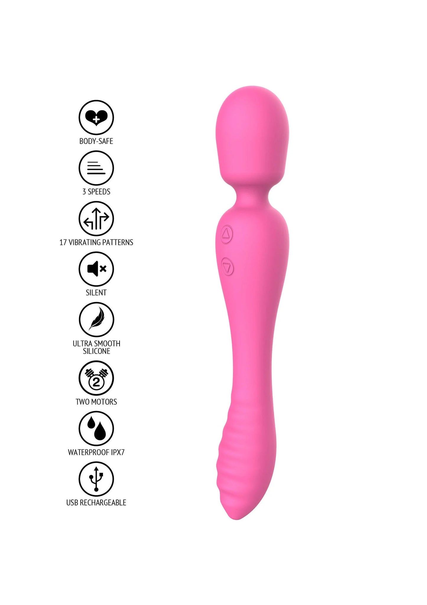 Beste vandaag nog: Fame The Evermore 2 - in - 1 Massager by ToyJoy - bij Happytoys