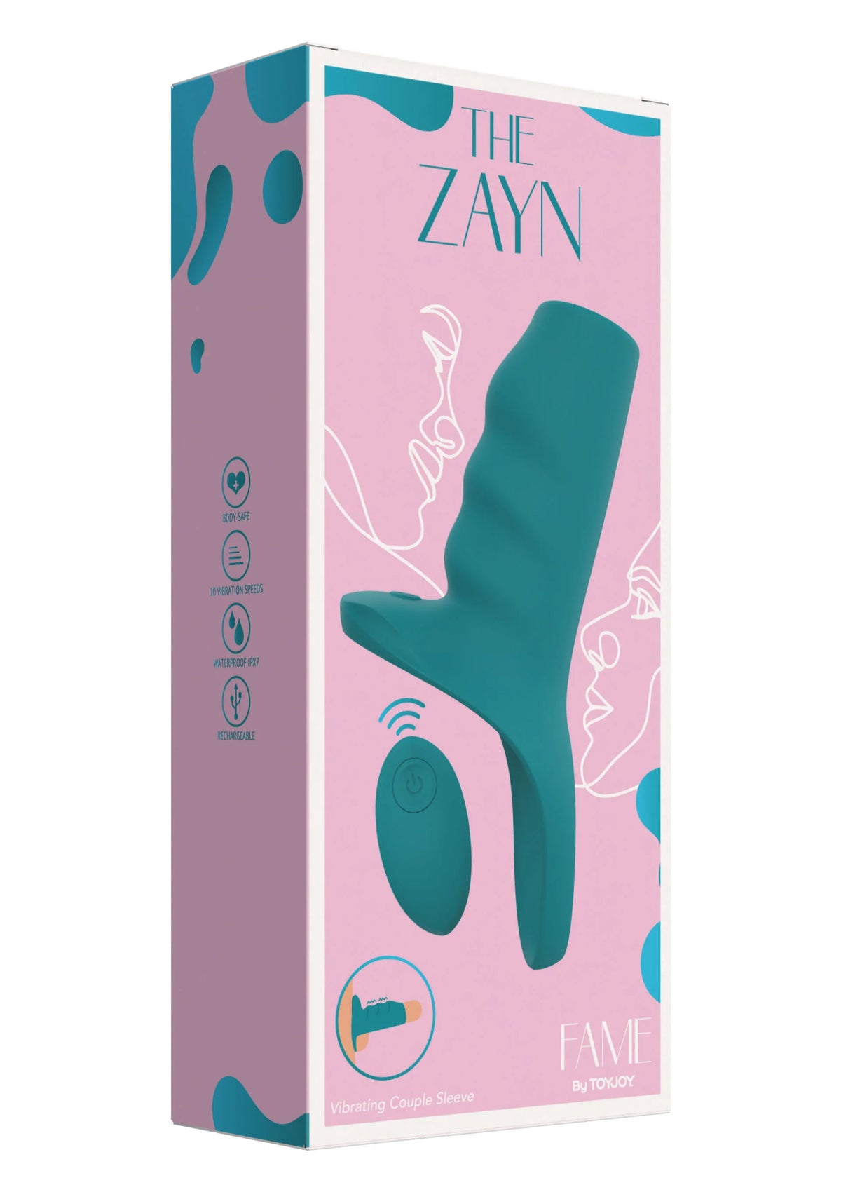 Bestel: The Zayn Vibrating Couple Sleeve by ToyJoy - bij Happytoys: de erotische sex webshop | liever Happy dan Easy ⭐⭐⭐⭐⭐