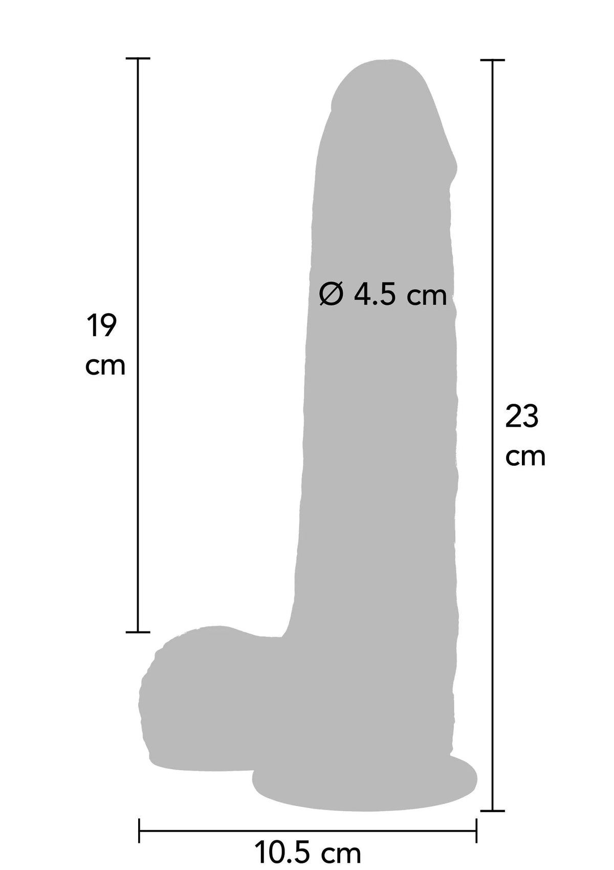 Beste vandaag nog: Get Real Silicone Foreskin Dildo 23 cm by ToyJoy - bij Happytoys