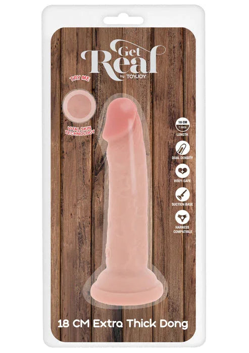 Deluxe Dual Density Thick Dong TPE 18 cm by ToyJoy