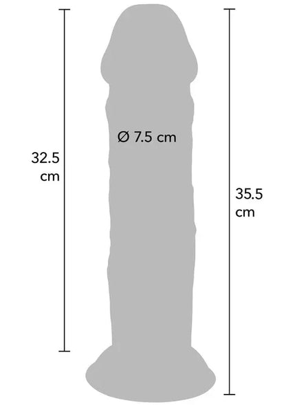 Deluxe Dual Density Thick Dong TPE 35.5cm by ToyJoy