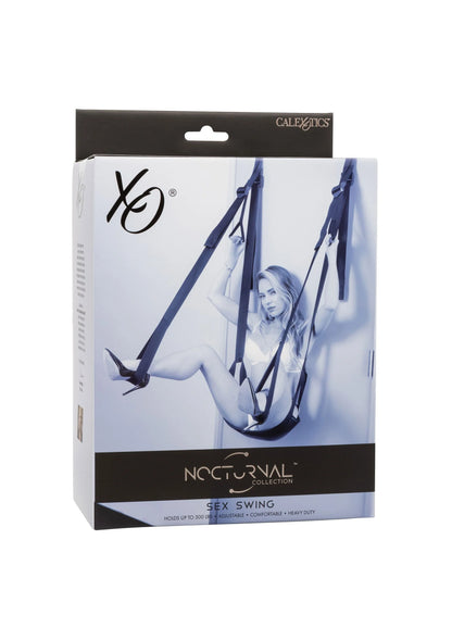CalExotics Nocturnal collectie seksswing verpakking met afbeelding van de hangriemen