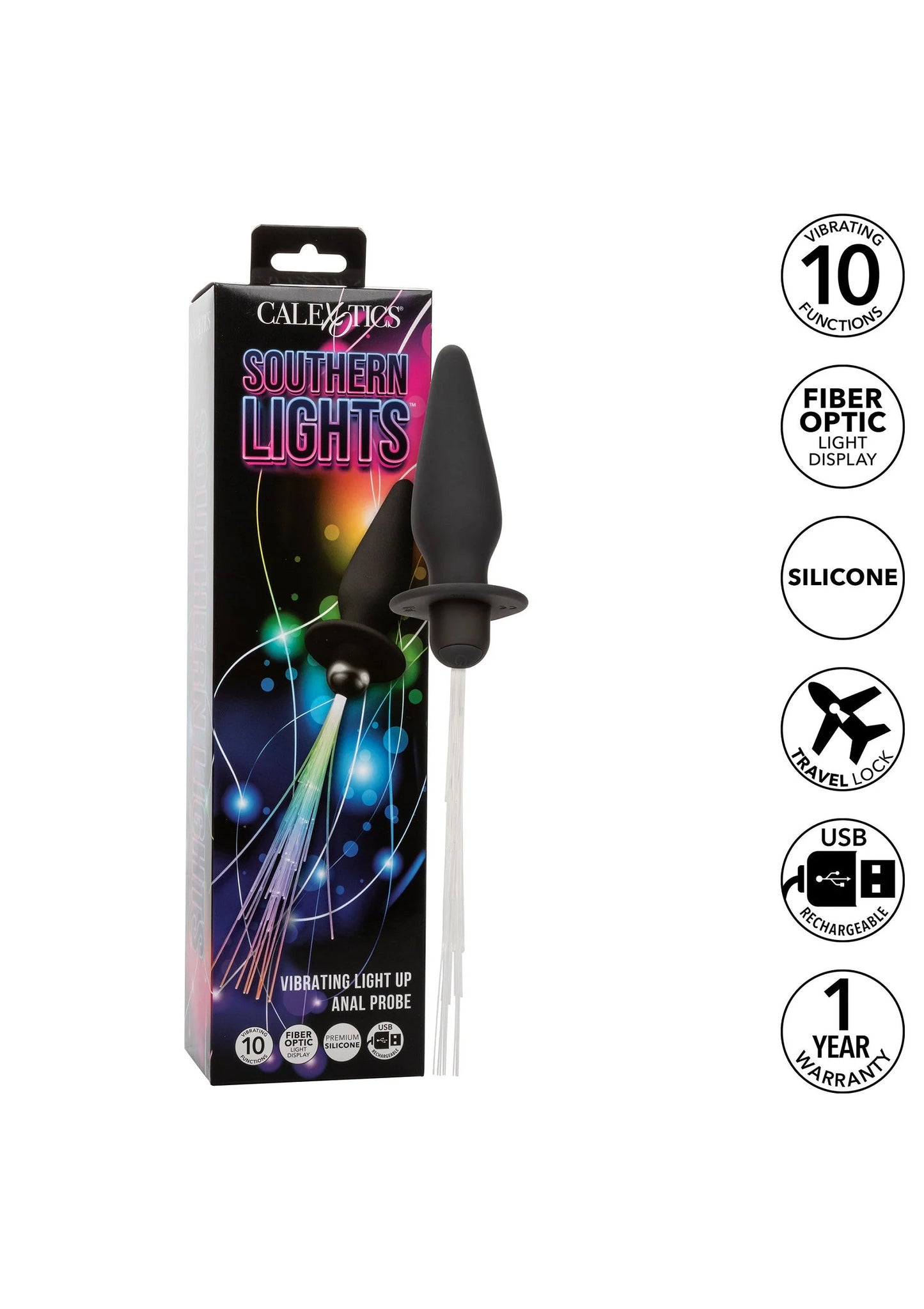 Beste vandaag nog: Vibrating Light Up Anal Probe by CalExotics - bij Happytoys Sexshop: online sex shop for Feeling Happy & Easy 😊