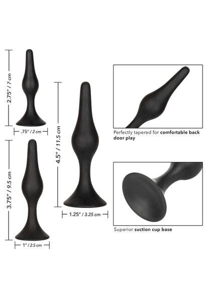Bestel: Silicone Anal Starter Kit by CalExotics - bij Happytoys: de erotische sex webshop | liever Happy dan Easy ⭐⭐⭐⭐⭐