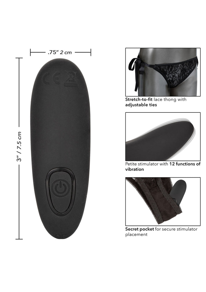 Bestel: Remote Control Lace Thong Set by CalExotics Remote Controlled Vibes - bij Happytoys: de erotische sex webshop | liever Happy dan Easy ⭐⭐⭐⭐⭐