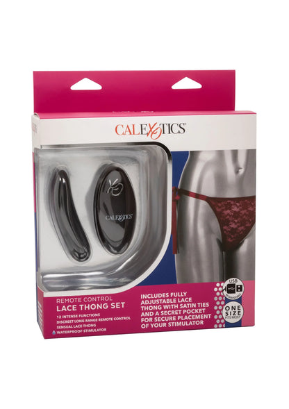 Bestel: Remote Control Lace Thong Set by CalExotics Remote Controlled Vibes - bij Happytoys: de erotische sex webshop | liever Happy dan Easy ⭐⭐⭐⭐⭐