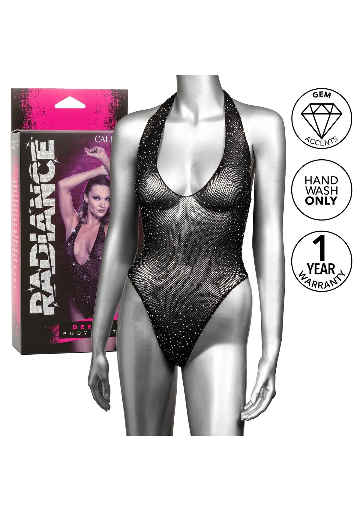 Bestel: Deep V Body Suit CalExotics Radiance - bij Happytoys: de erotische sex webshop | liever Happy dan Easy ⭐⭐⭐⭐⭐