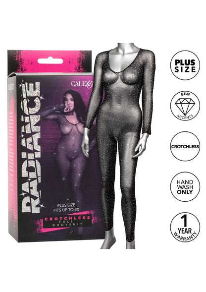 Bestel: Plus Size kruisloos Full Body Suit CalExotics Radiance - bij Happytoys: de erotische sex webshop | liever Happy dan Easy ⭐⭐⭐⭐⭐