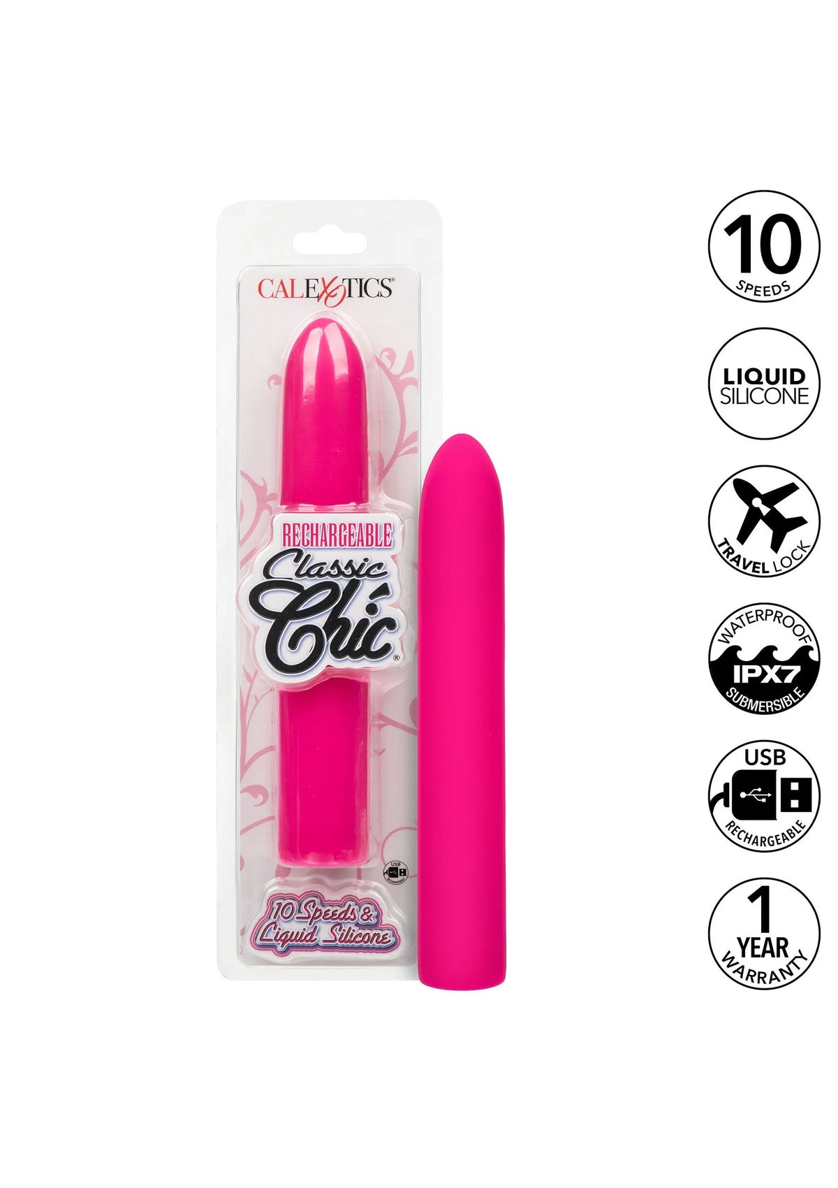 Bestel: Rechargeable Chic Standard by CalExotics - bij Happytoys: de erotische sex webshop | liever Happy dan Easy ⭐⭐⭐⭐⭐