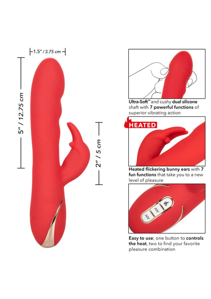 Bestel: Jack Rabbit Signature Heated Silicone Ultra - Soft Rabbit by CalExotics - bij Happytoys: de erotische sex webshop | liever Happy dan Easy ⭐⭐⭐⭐⭐
