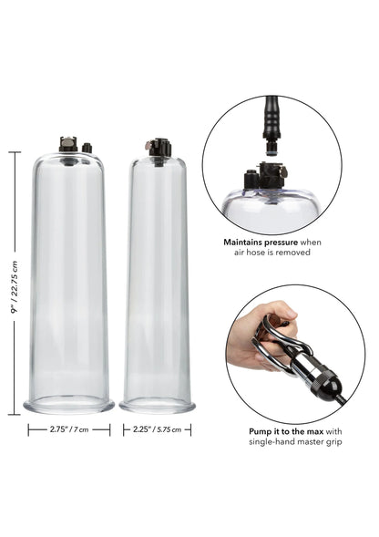 Bestel: Optimum Series Maximum Results Pump Set by Calexotics - bij Happytoys: de erotische sex webshop | liever Happy dan Easy ⭐⭐⭐⭐⭐
