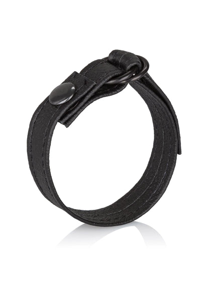 Bestel: Leather Cinch Cockring by CalExotics - bij Happytoys: de erotische sex webshop | liever Happy dan Easy ⭐⭐⭐⭐⭐ - Default Title - 12711 - BLACK