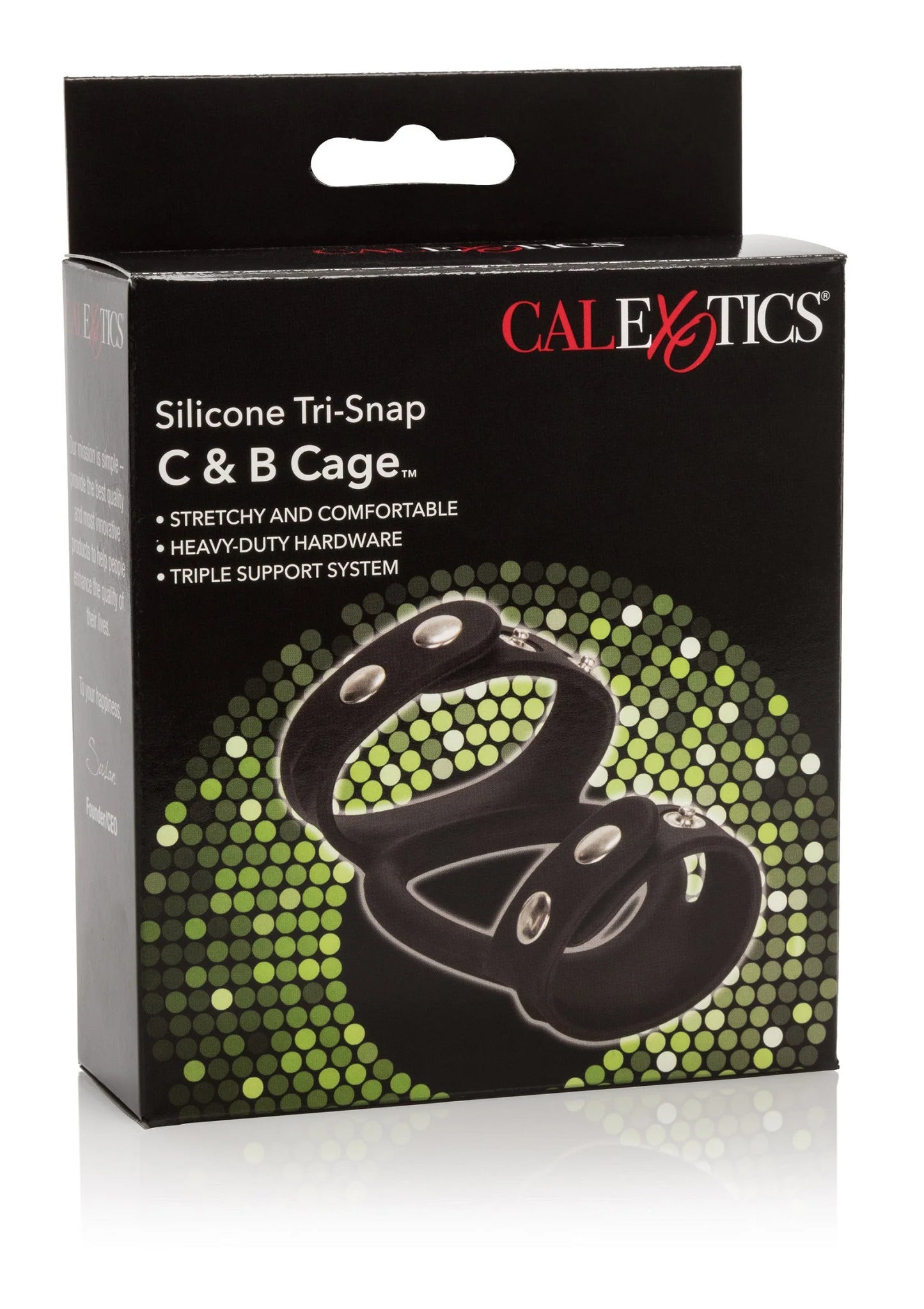 Beste vandaag nog: Silicone Tri - Snap C & B Cage by CalExotics - bij Happytoys