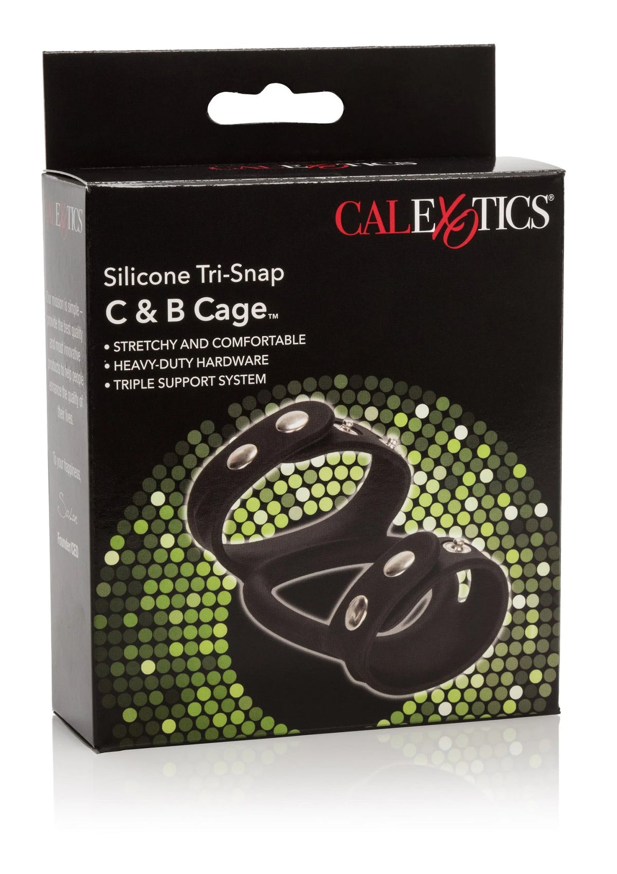 Beste vandaag nog: Silicone Tri - Snap C & B Cage by CalExotics - bij Happytoys