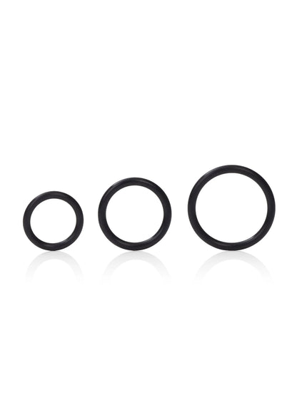 Bestel: Silicone Support cockrings by CalExotics Rings - bij Happytoys.nl, happytoys.be, Happytoys.ae: erotische sex webshop | liever Happy dan Easy ⭐⭐⭐⭐⭐ - Zwart - 12745 - BLACK