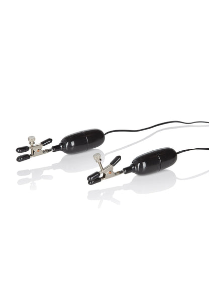 Bestel: Nipple Play twee vibrerende tepelklemmen by CalExotics - bij Happytoys: de erotische sex webshop | liever Happy dan Easy ⭐⭐⭐⭐⭐
