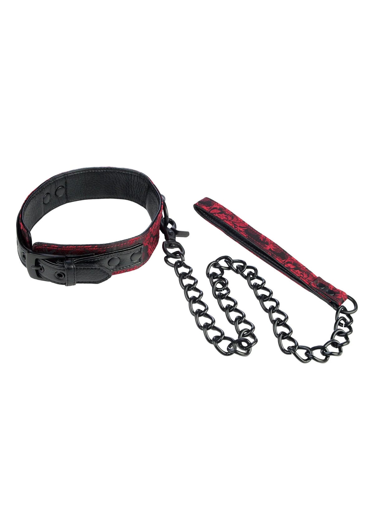 Bestel: Scandal Collar with Leash by CalExotics - bij Happytoys: de erotische sex webshop | liever Happy dan Easy ⭐⭐⭐⭐⭐ - Default Title - 13012 - BLACK