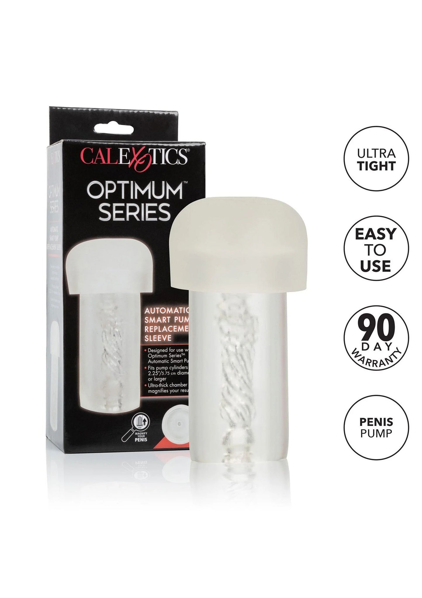 Bestel: Optimum Series Automatic Smart Pump Replacement Sleeve by CalExotics - bij Happytoys: de erotische sex webshop | liever Happy dan Easy ⭐⭐⭐⭐⭐