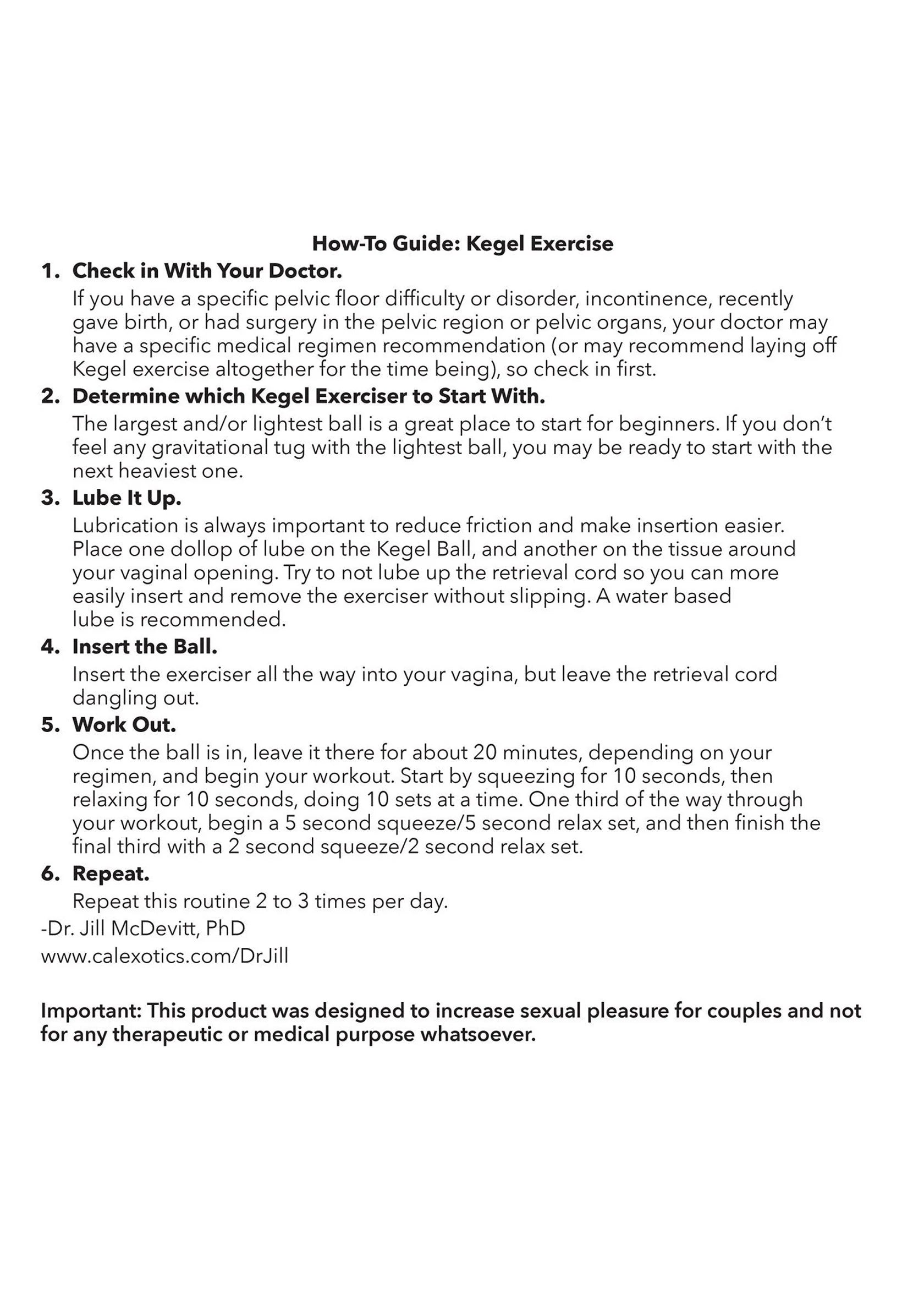 Handleidingpagina voor kegel trainingsset met stappen en tips