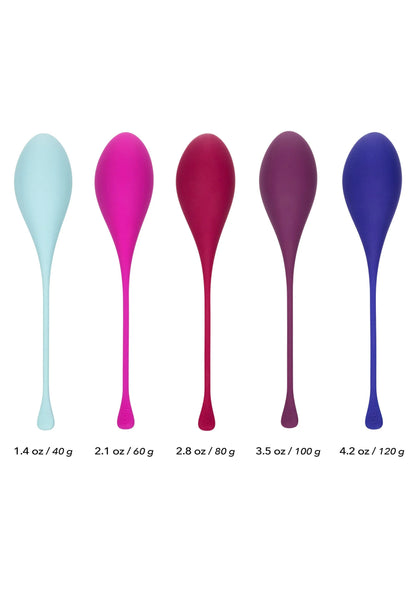 Bestel: Kegel Training 5 - Piece Set bekkenbodem trainer by CalExotics - bij Happytoys: de erotische sex webshop | liever Happy dan Easy ⭐⭐⭐⭐⭐