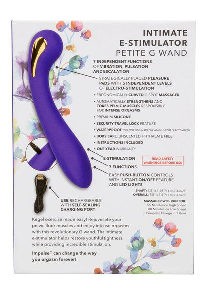 Bestel: Impulse Intimate E - Stimulator Petite G Wand vibrator by CalExotics - bij Happytoys: de erotische sex webshop | liever Happy dan Easy ⭐⭐⭐⭐⭐
