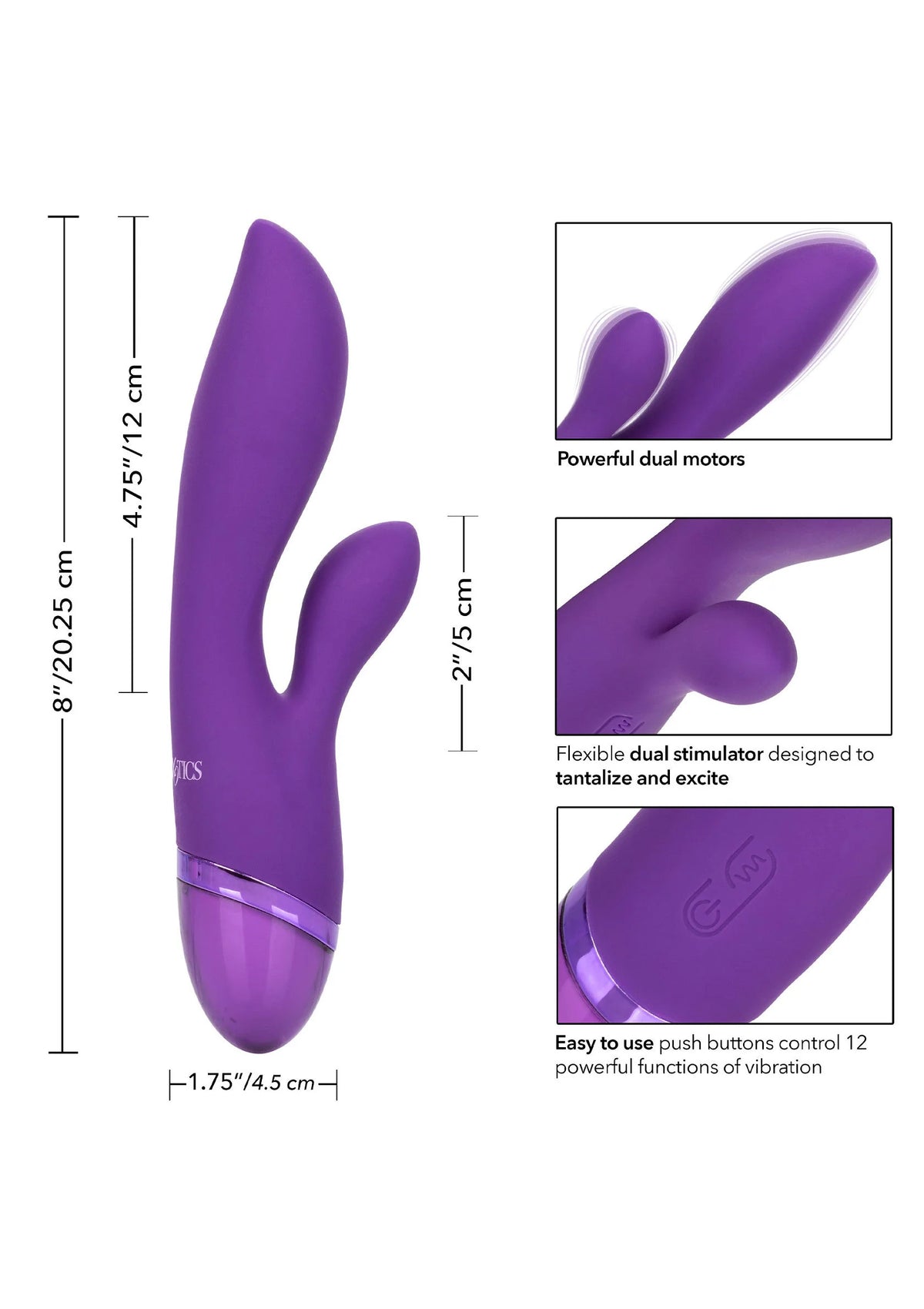 Beste vandaag nog: Aura Dual Lover by CalExotics - bij Happytoys