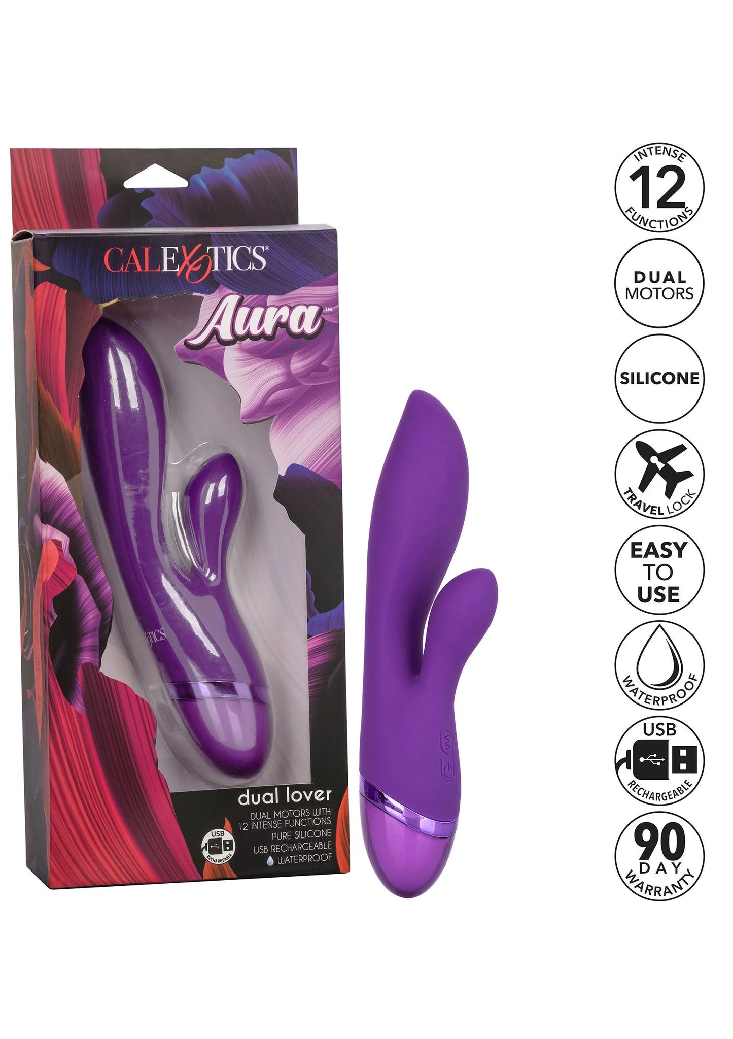 Beste vandaag nog: Aura Dual Lover by CalExotics - bij Happytoys