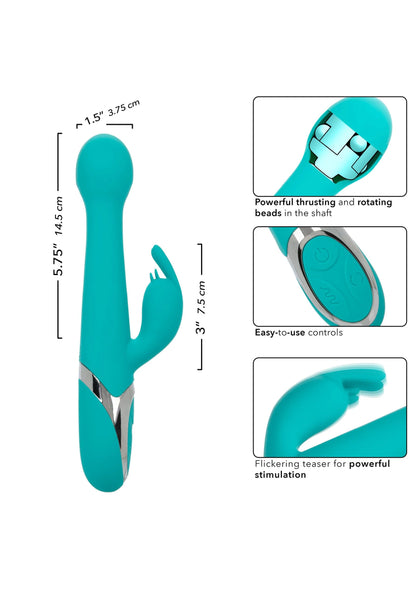 Bestel: Enchanted Oscillate Thrusting, Rotating double vibrator by CalExotics - bij Happytoys: de erotische sex webshop | liever Happy dan Easy ⭐⭐⭐⭐⭐