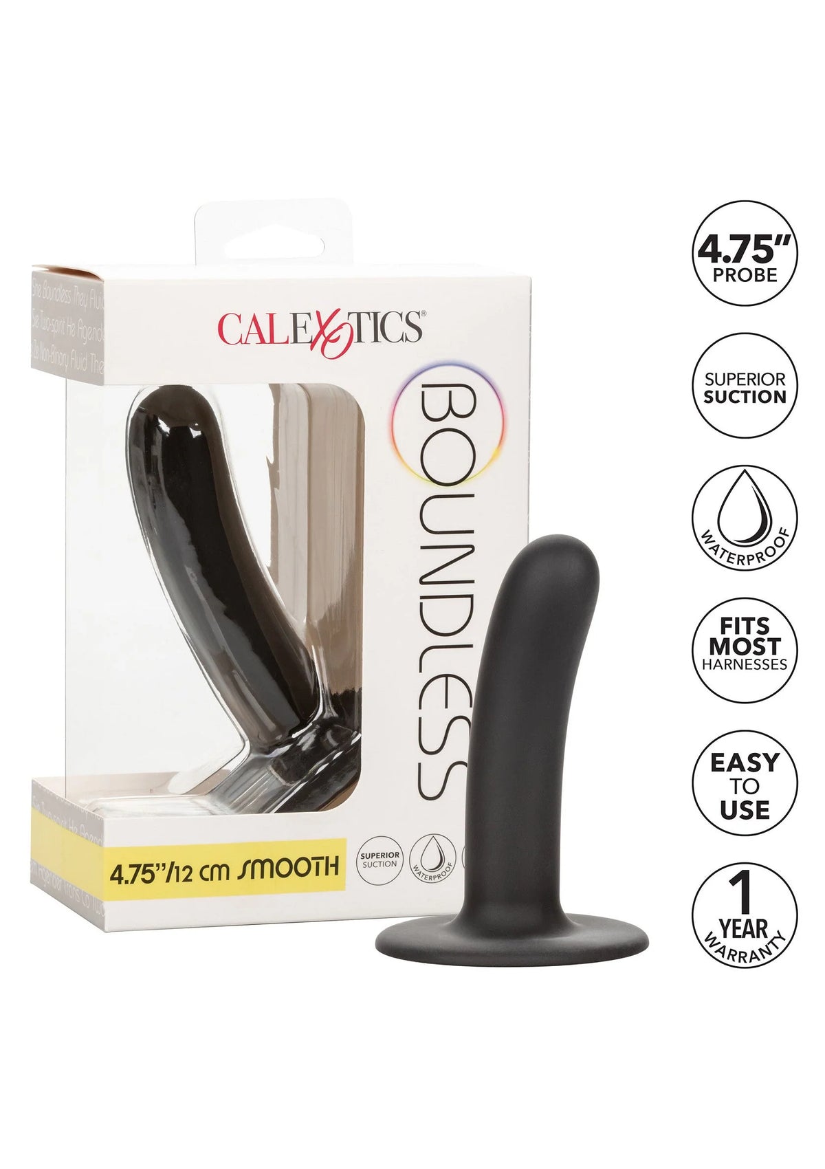 Bestel: Boundless 4.75”/12 cm Smooth by CalExotics - bij Happytoys: de erotische sex webshop | liever Happy dan Easy ⭐⭐⭐⭐⭐