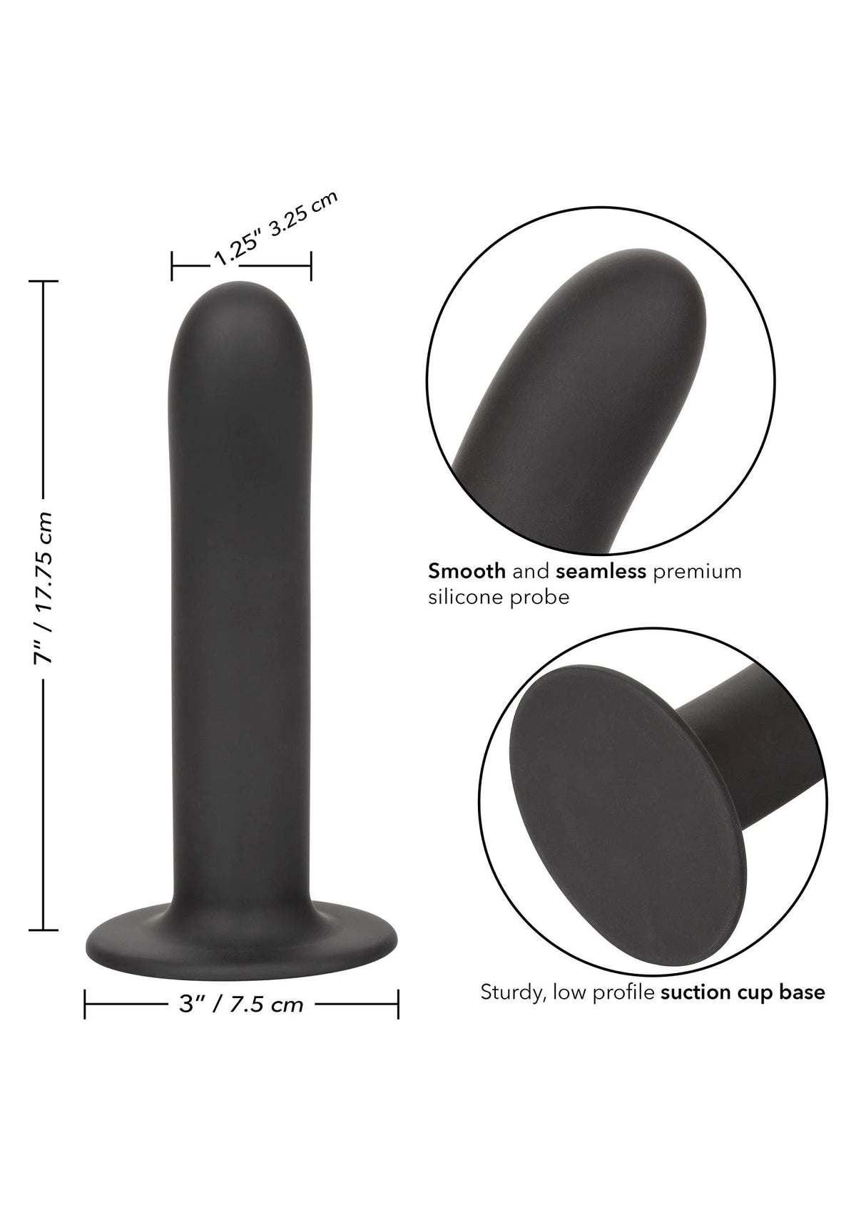 Bestel: Boundless 7”/17.75 cm Smooth Anal Probe by CalExotics - bij Happytoys: de erotische sex webshop | liever Happy dan Easy ⭐⭐⭐⭐⭐