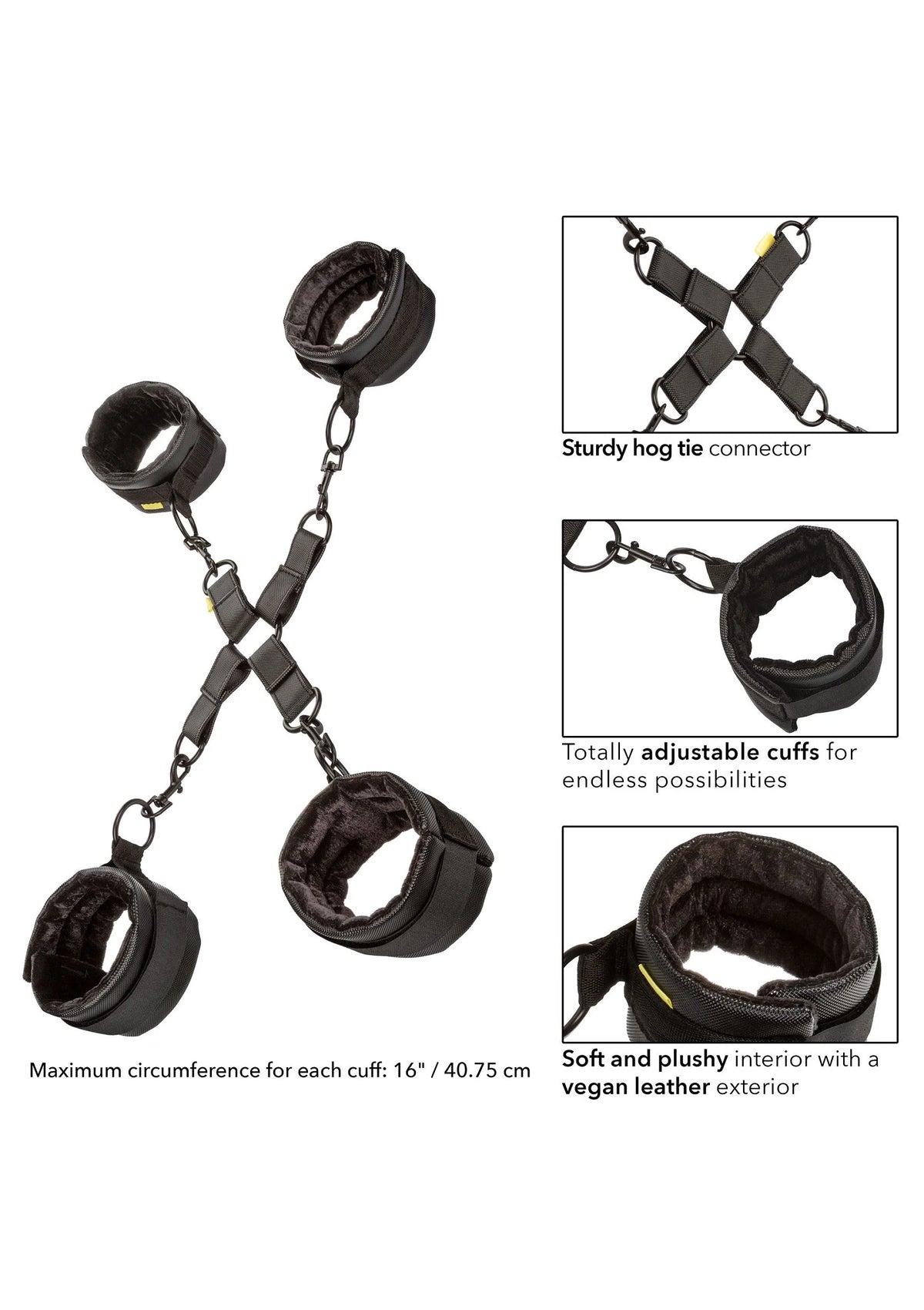Bestel: Boundless Hog Tie by CalExotics - bij Happytoys: de erotische sex webshop | liever Happy dan Easy ⭐⭐⭐⭐⭐