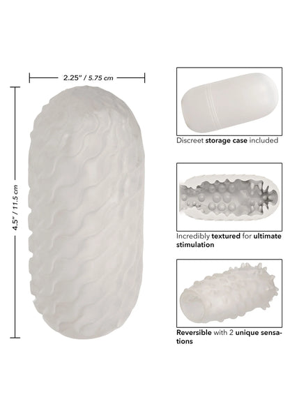 Bestel: Boundless Reversible Nubby Stroker by CalExotics - bij Happytoys: de erotische sex webshop | liever Happy dan Easy ⭐⭐⭐⭐⭐